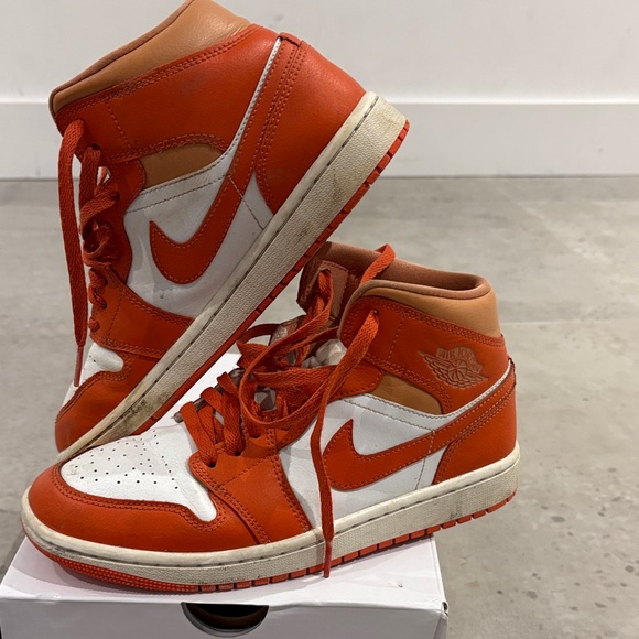 Jordan Summit White and Cosmic Clay Sneakers - Picture 3 of 7